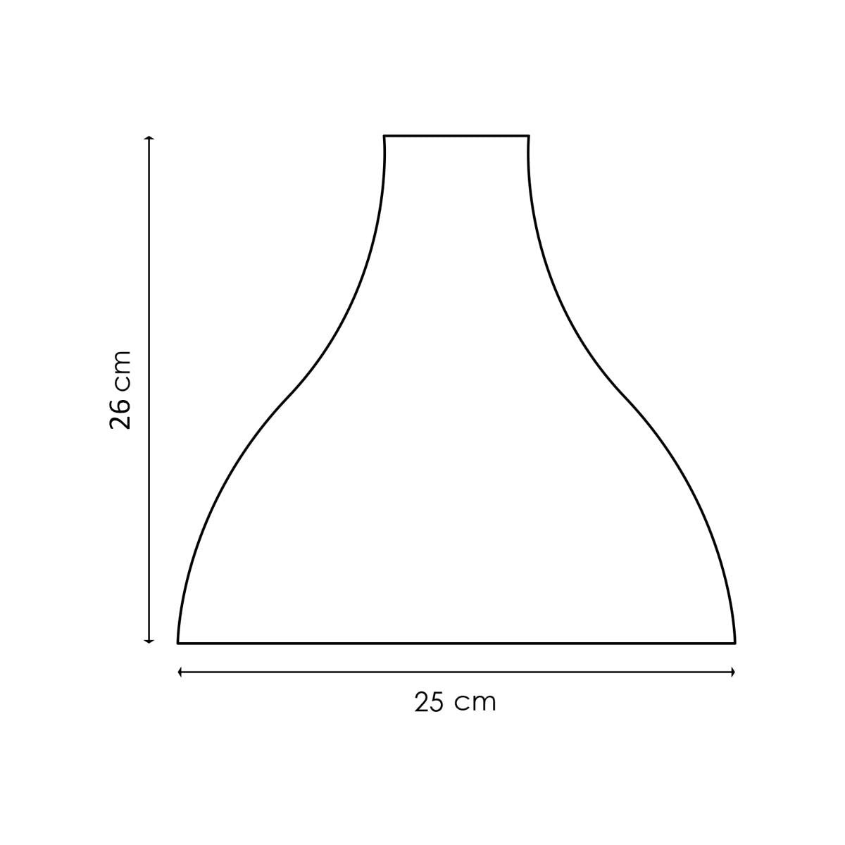 Lampenkap Stratis rond zwart - B:25xD:25xH:26cm