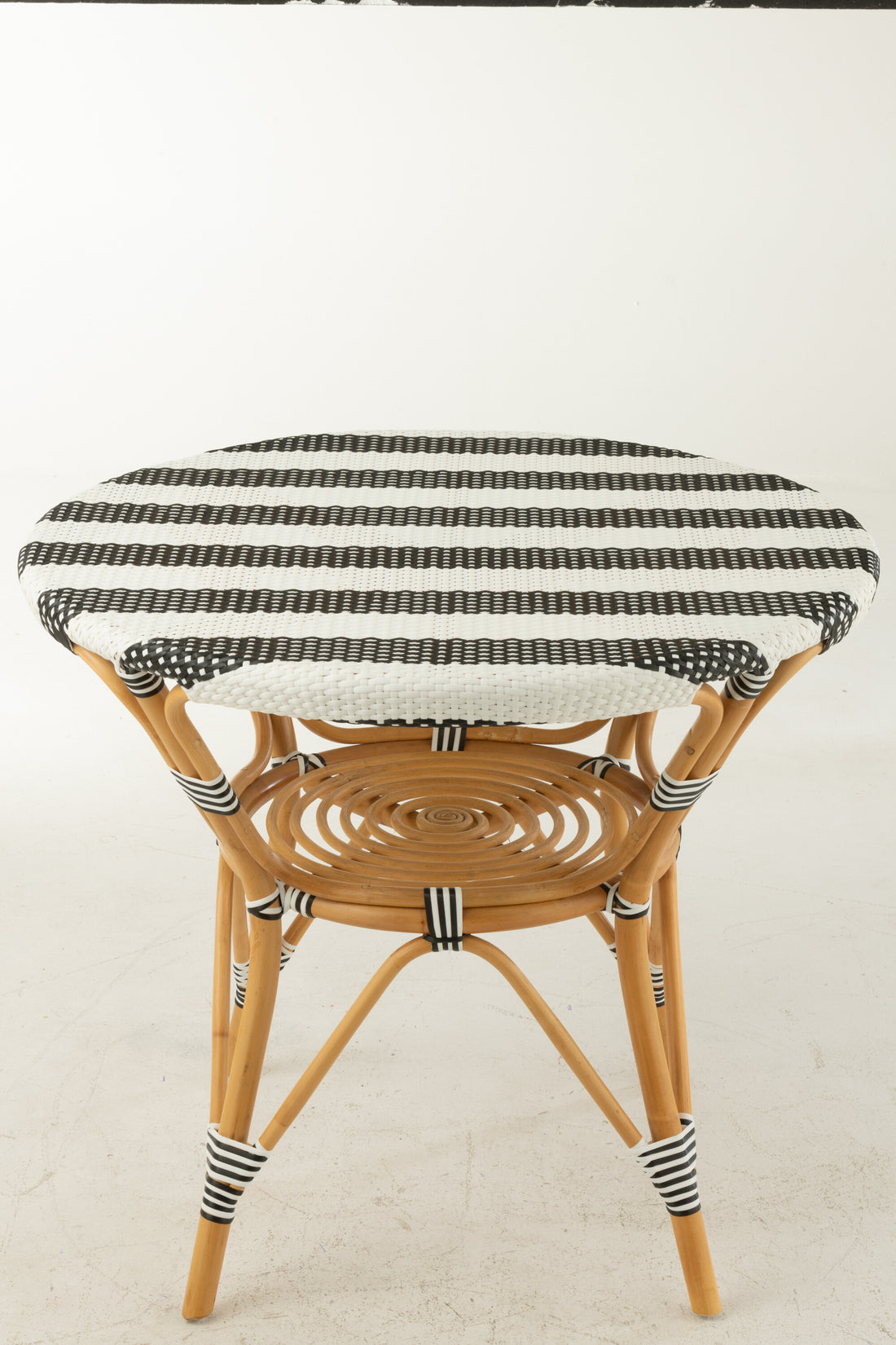 Eettafel Rotan Zwart/Wit