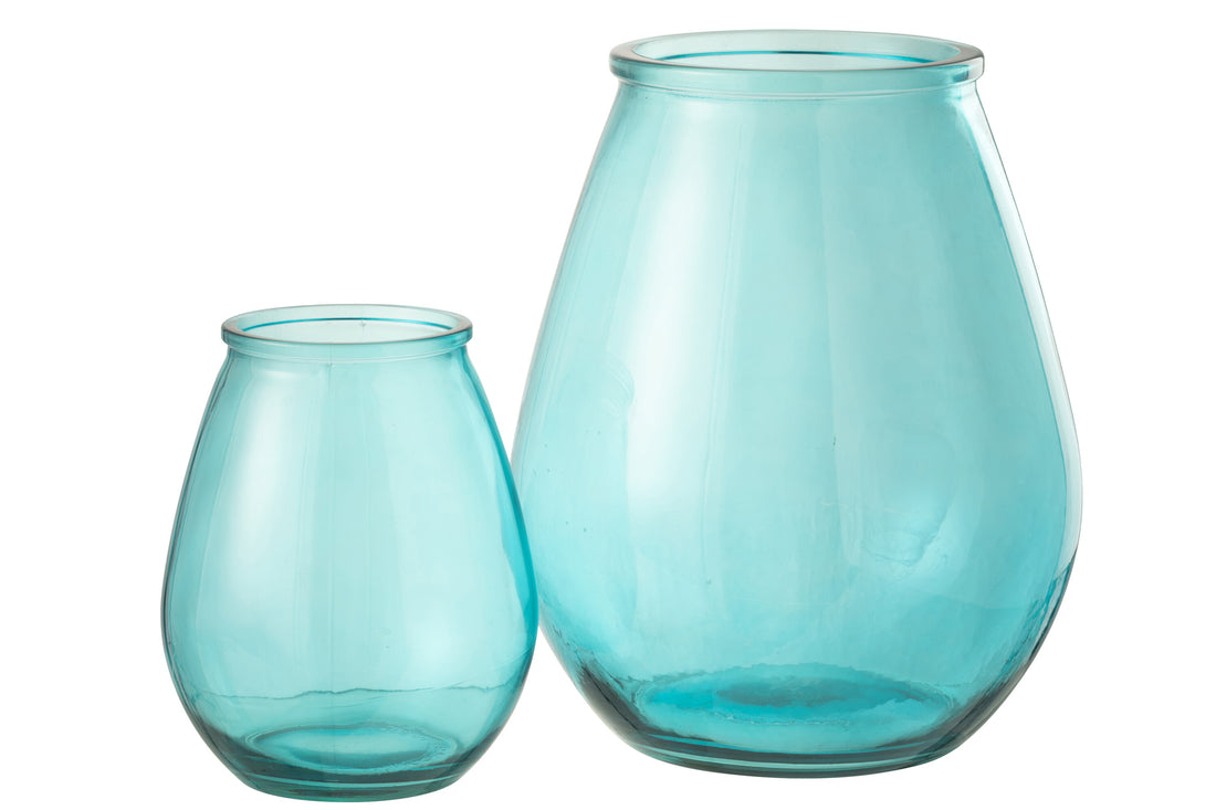 Vaas Ei Glas Aqua Groot