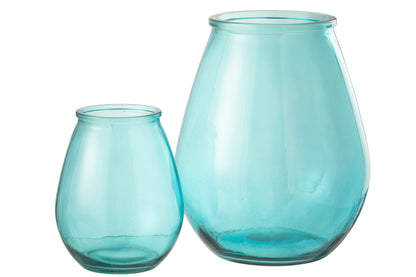 Vaas Ei Glas Aqua Groot