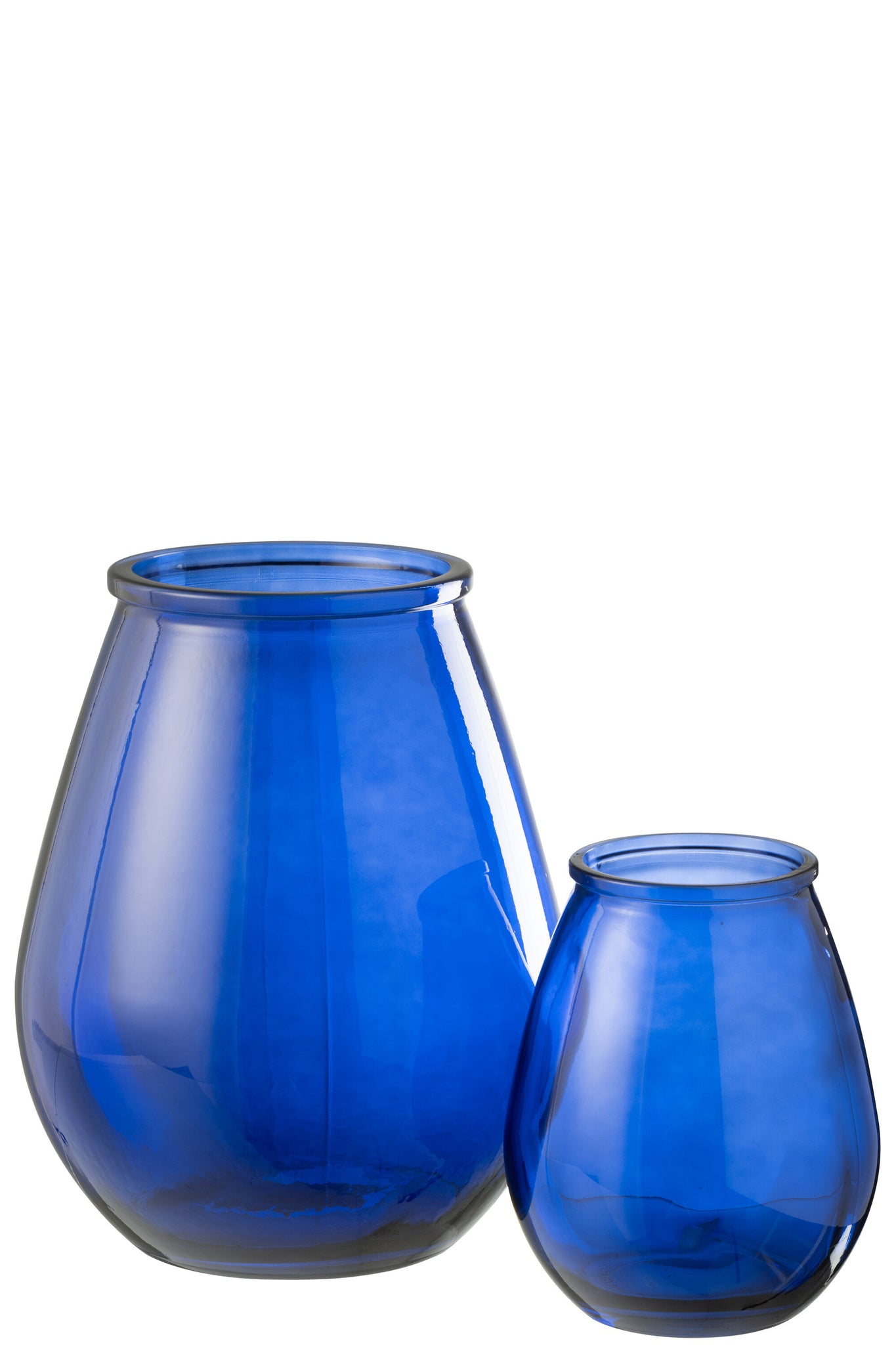 Vaas Ei Glas Blauw Groot