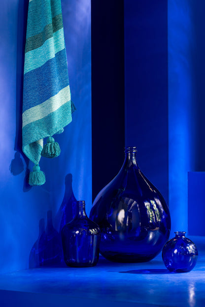Vaas Lissabon Glas Blauw Groot
