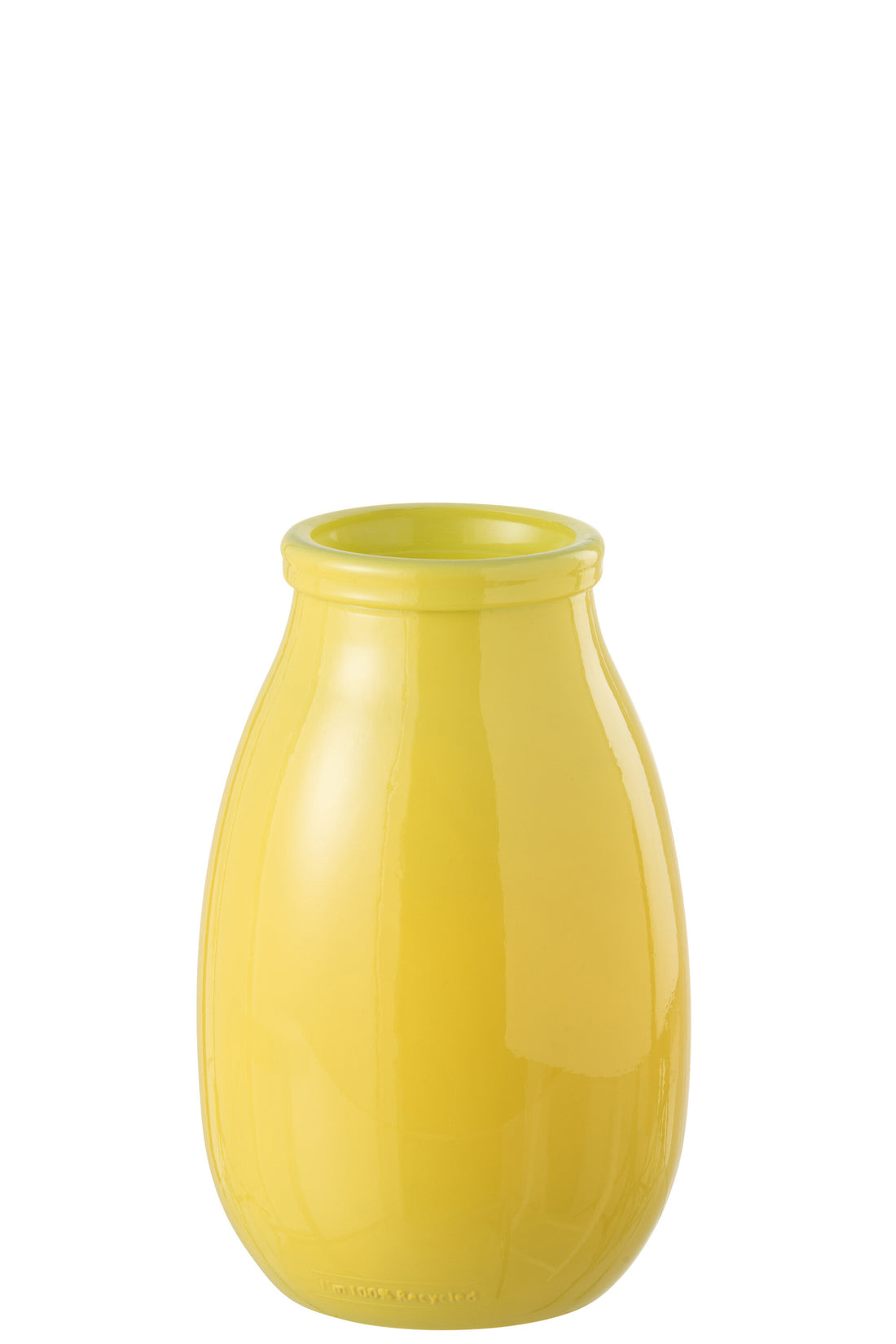 Vaas Glas Geel Groot
