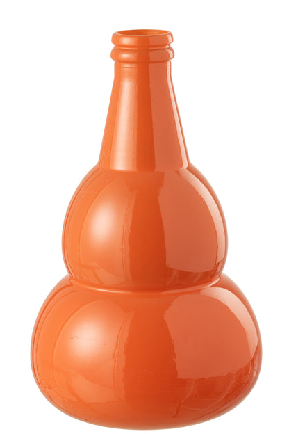 Vaas Cocoon Glas Oranje