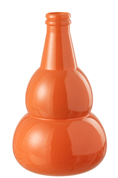 Vaas Cocoon Glas Oranje