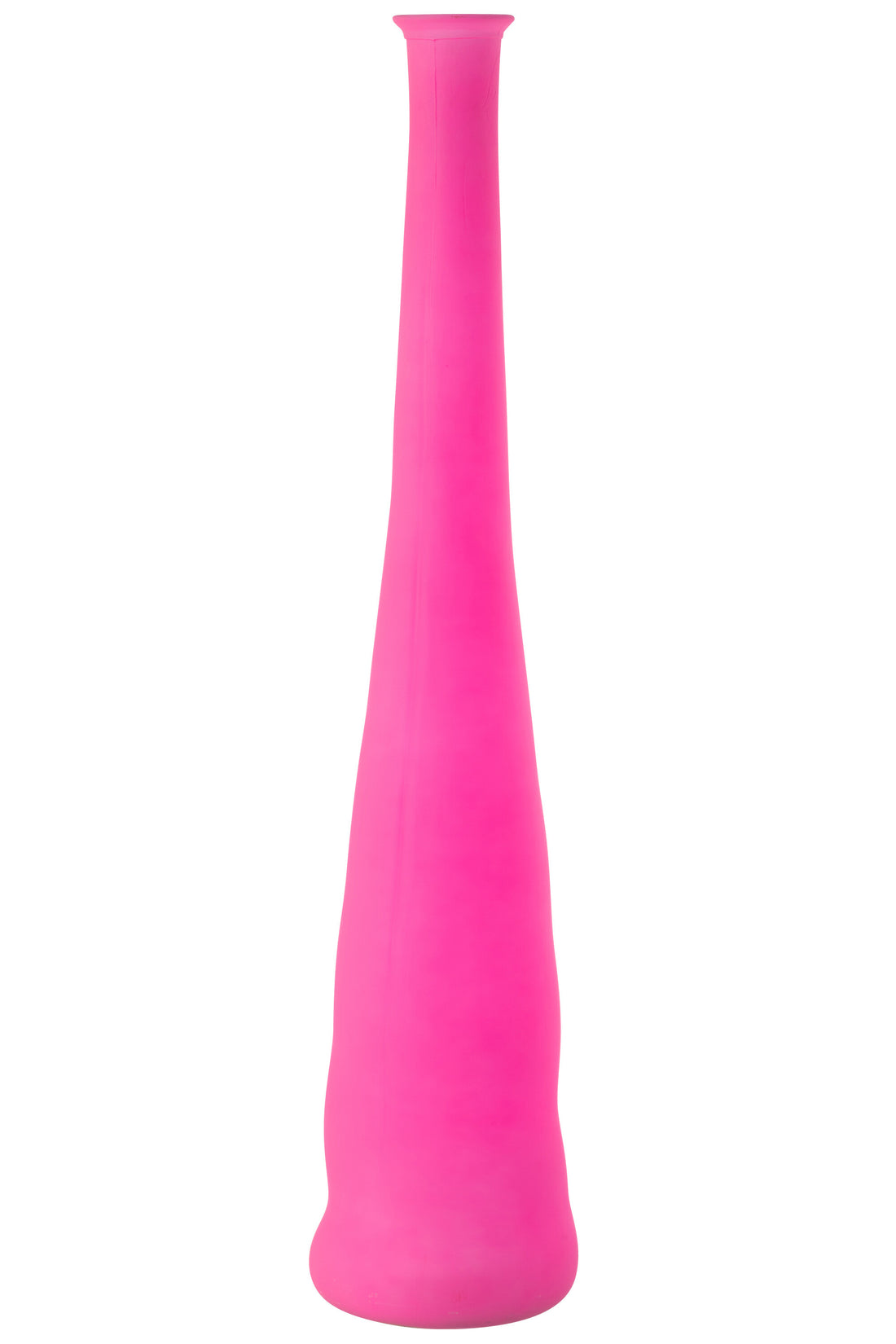 Vaas Fles Glas Neon Roze Groot