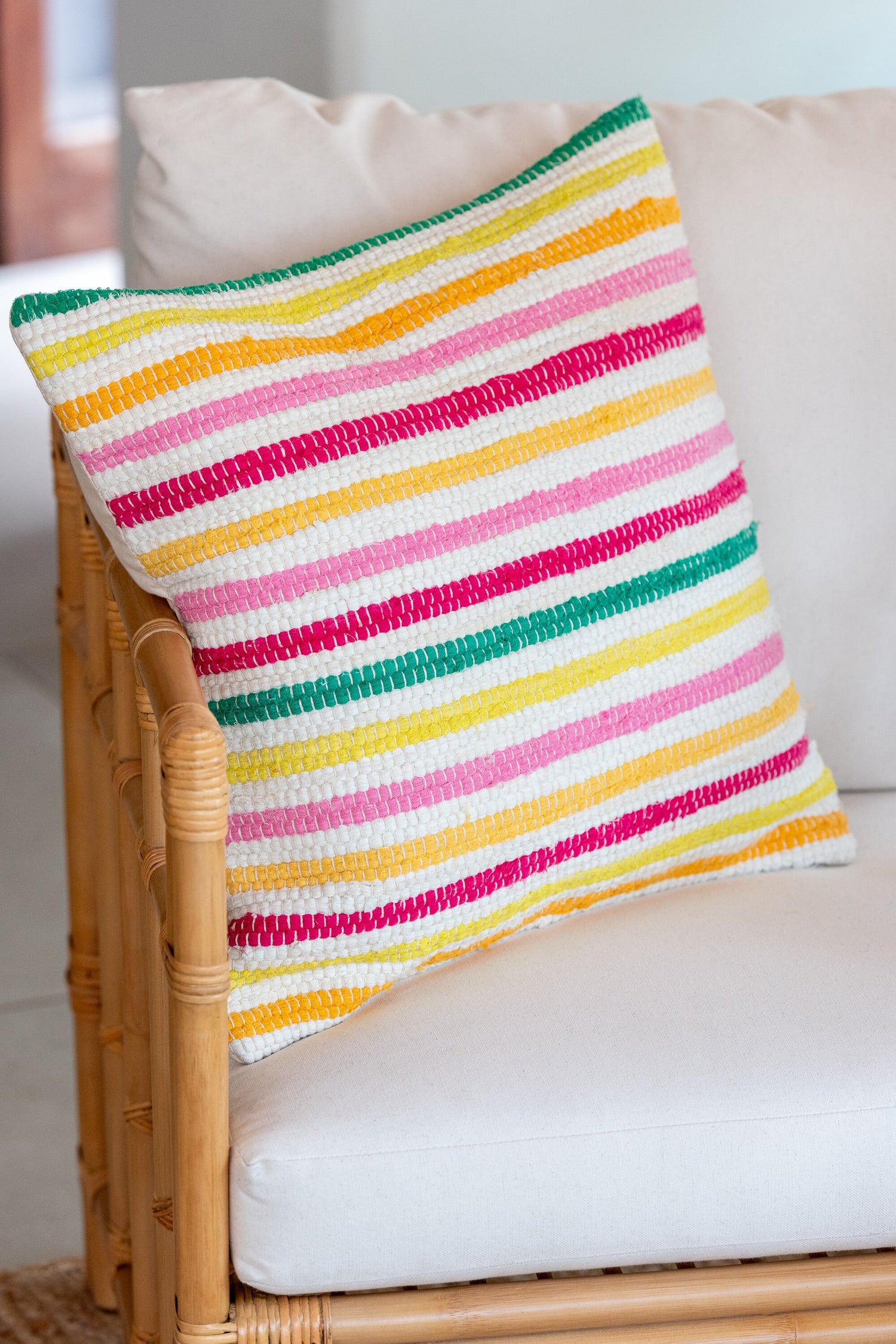 Kussen Cocoon Strepen Katoenmix