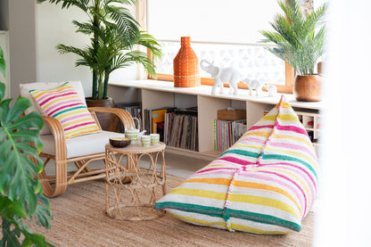Bean Bag Cocoon Strepen Katoenmix