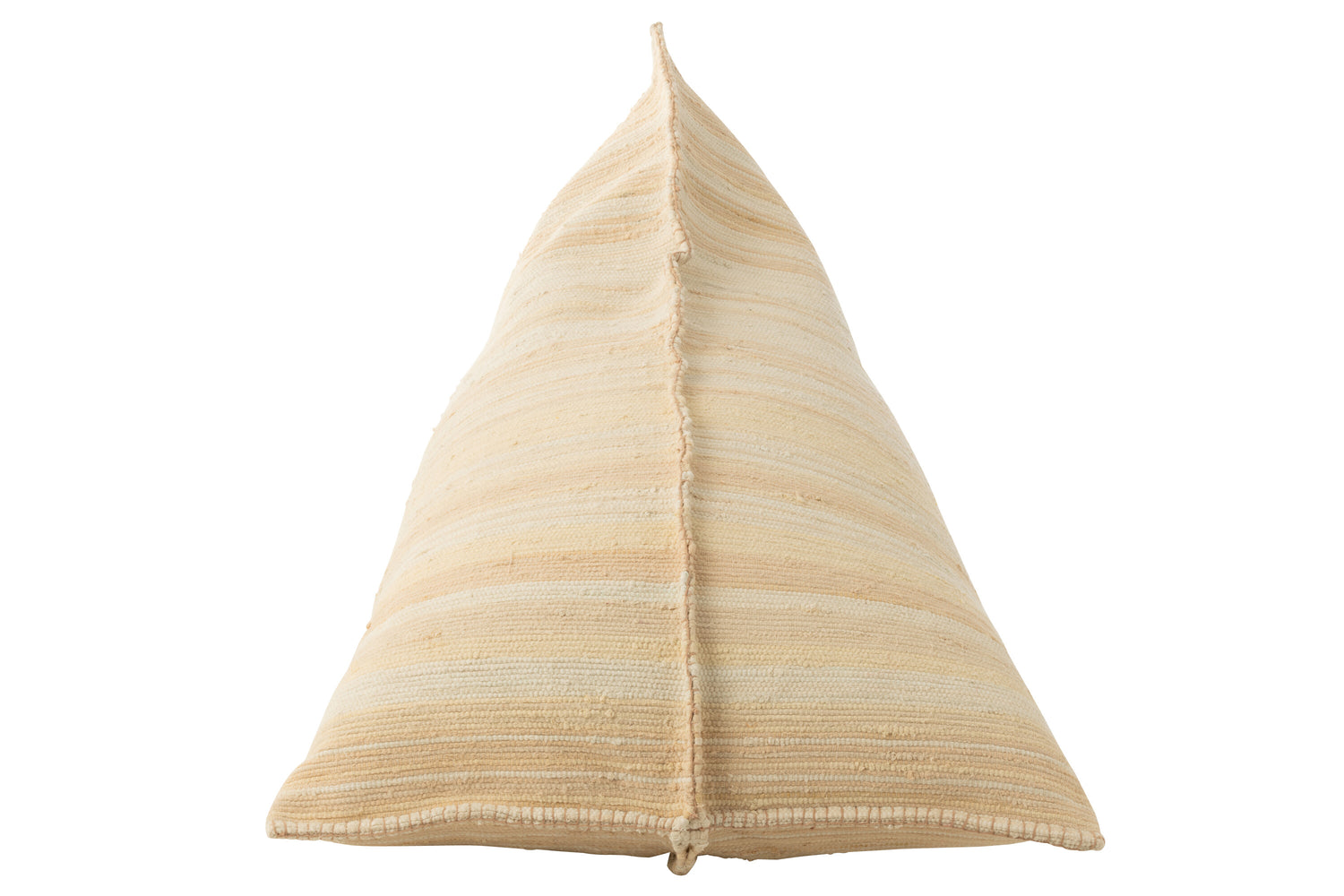 Zitzak Bries Strepen Gerecycled Katoen Room/Zalm