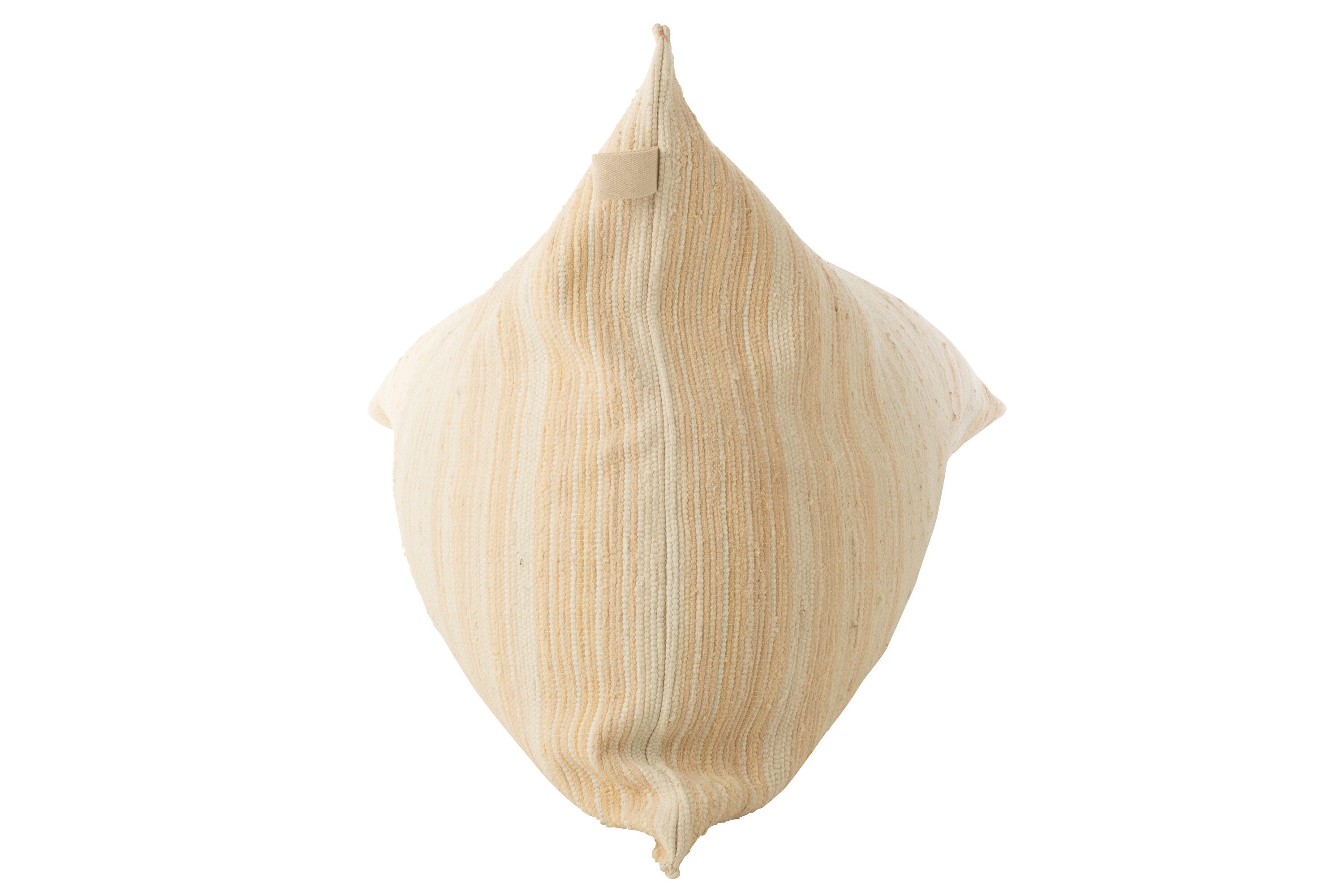 Zitzak Bries Strepen Gerecycled Katoen Room/Zalm