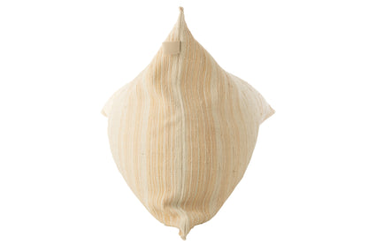 Zitzak Bries Strepen Gerecycled Katoen Room/Zalm