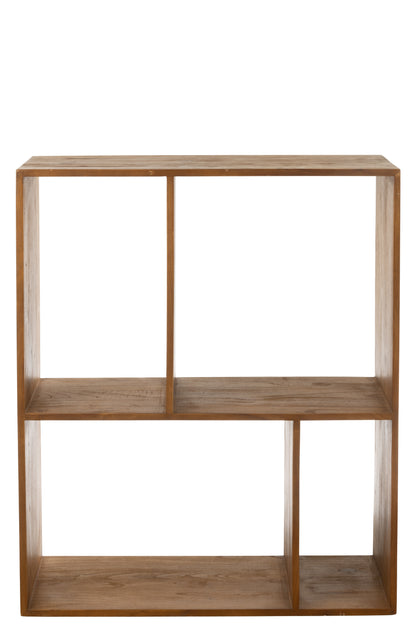 Wandrek Kubus 4P Hout Bruin