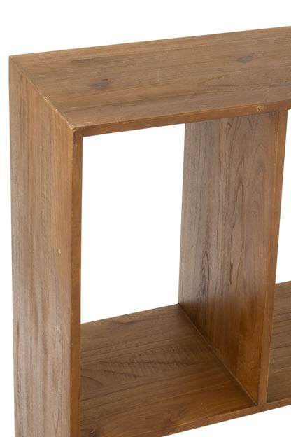 Wandrek Kubus 4P Hout Bruin