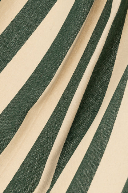 Hangmat Grote Strepen Katoen/Polyester Donkergroen/Ecru