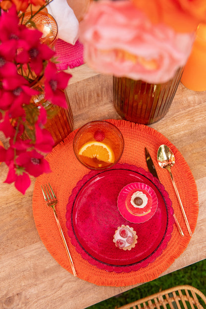Placemat Ronde Papieren Mix Assortiment Van 4
