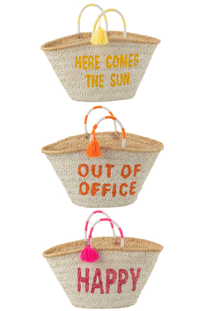 Strandtas Zomer Citaten Maiskolf Mix Assortiment Van 3