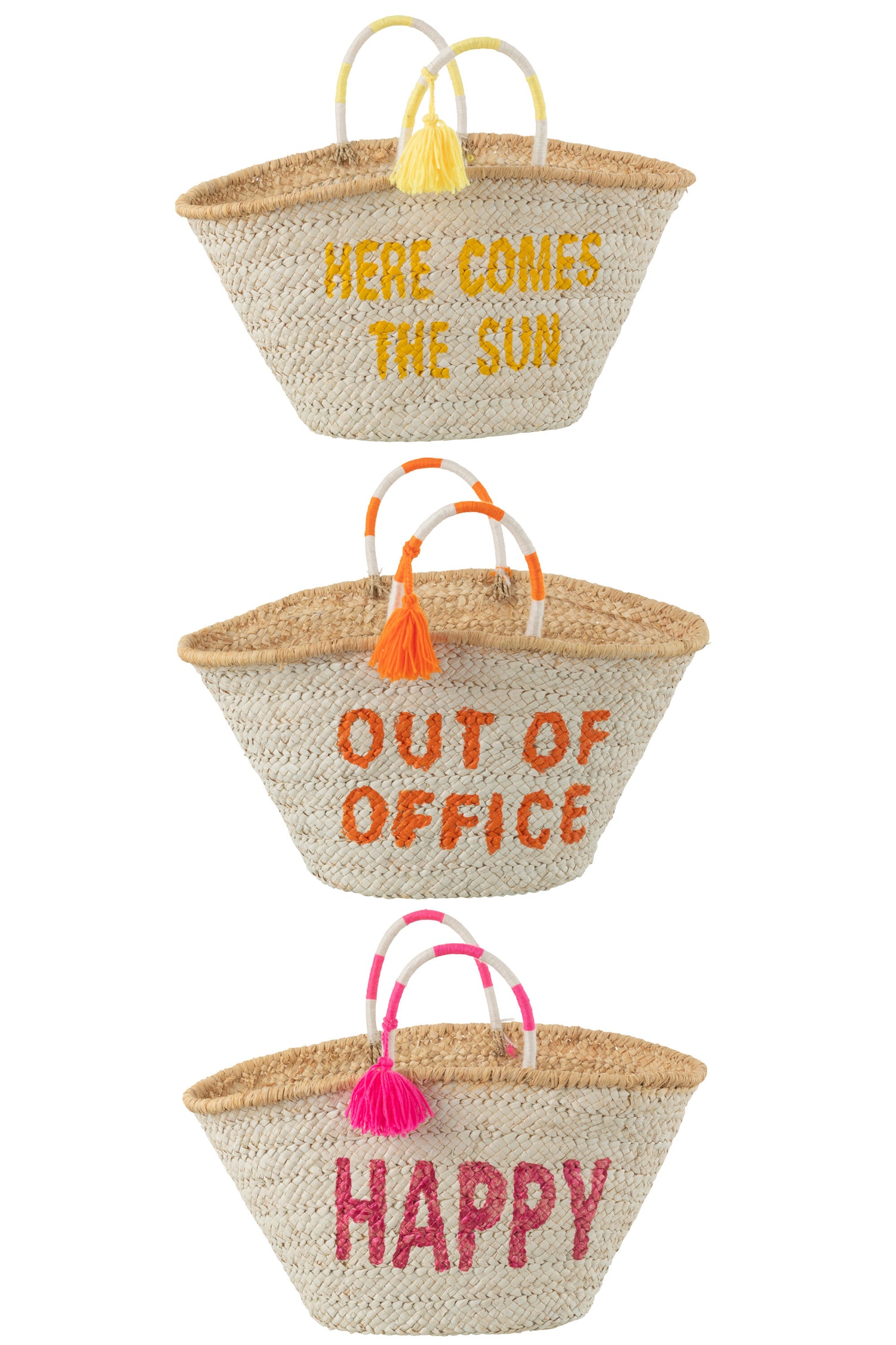 Strandtas Zomer Citaten Maiskolf Mix Assortiment Van 3