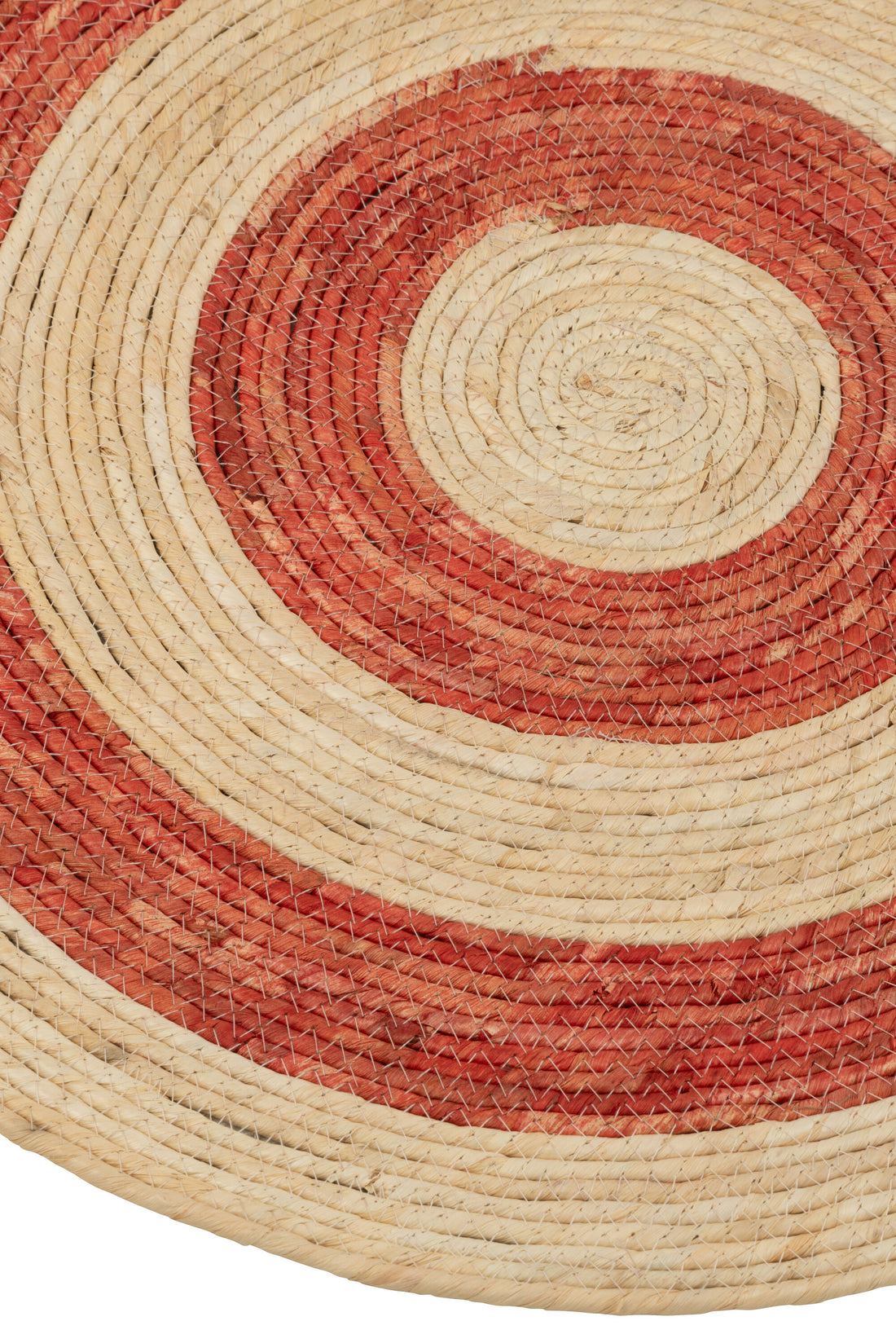 Rug Round Circles Corn Husk Orange/Rood Medium Assortiment Van 2