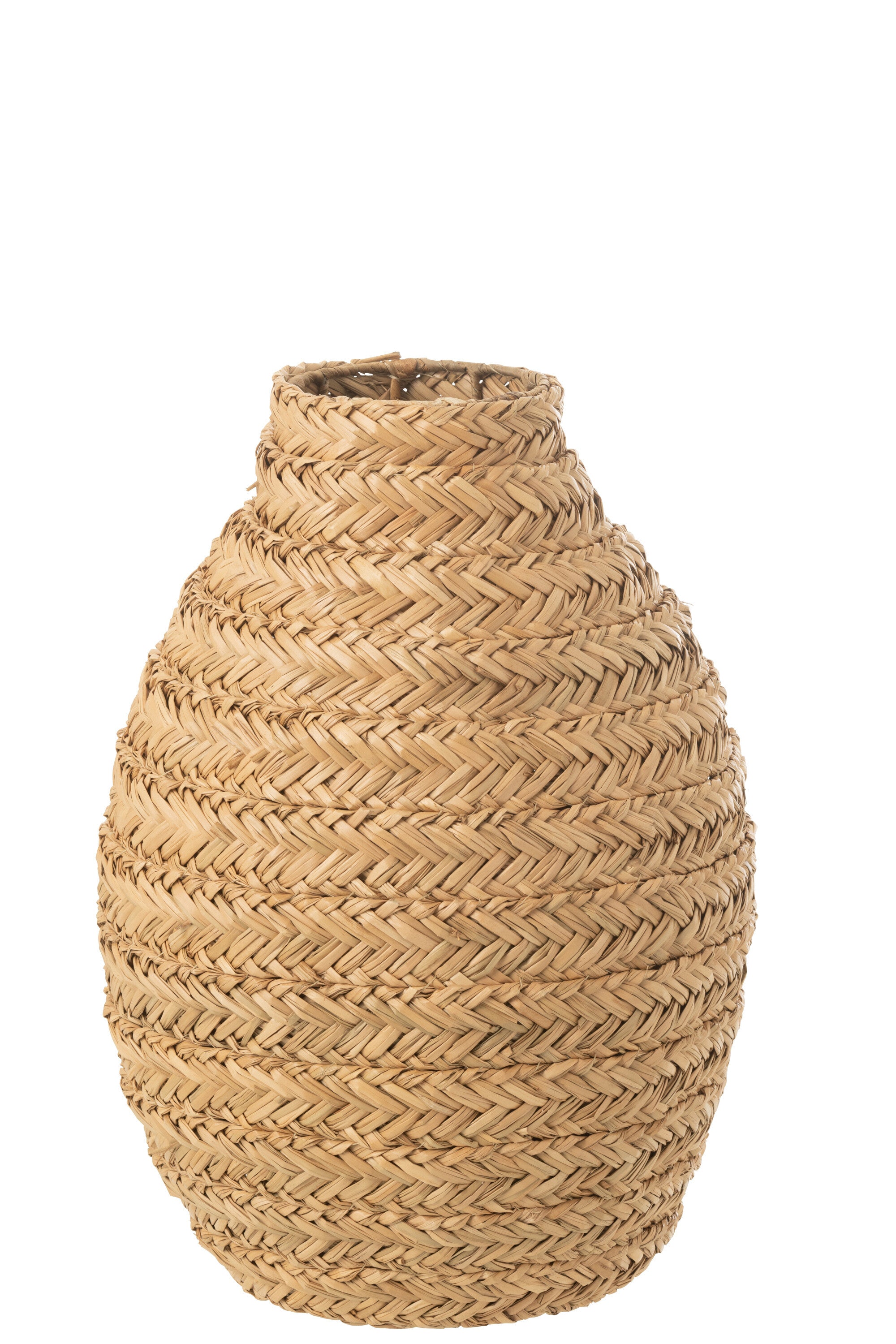 Vaas Gevlochten Zeegras Natuurlijk Medium