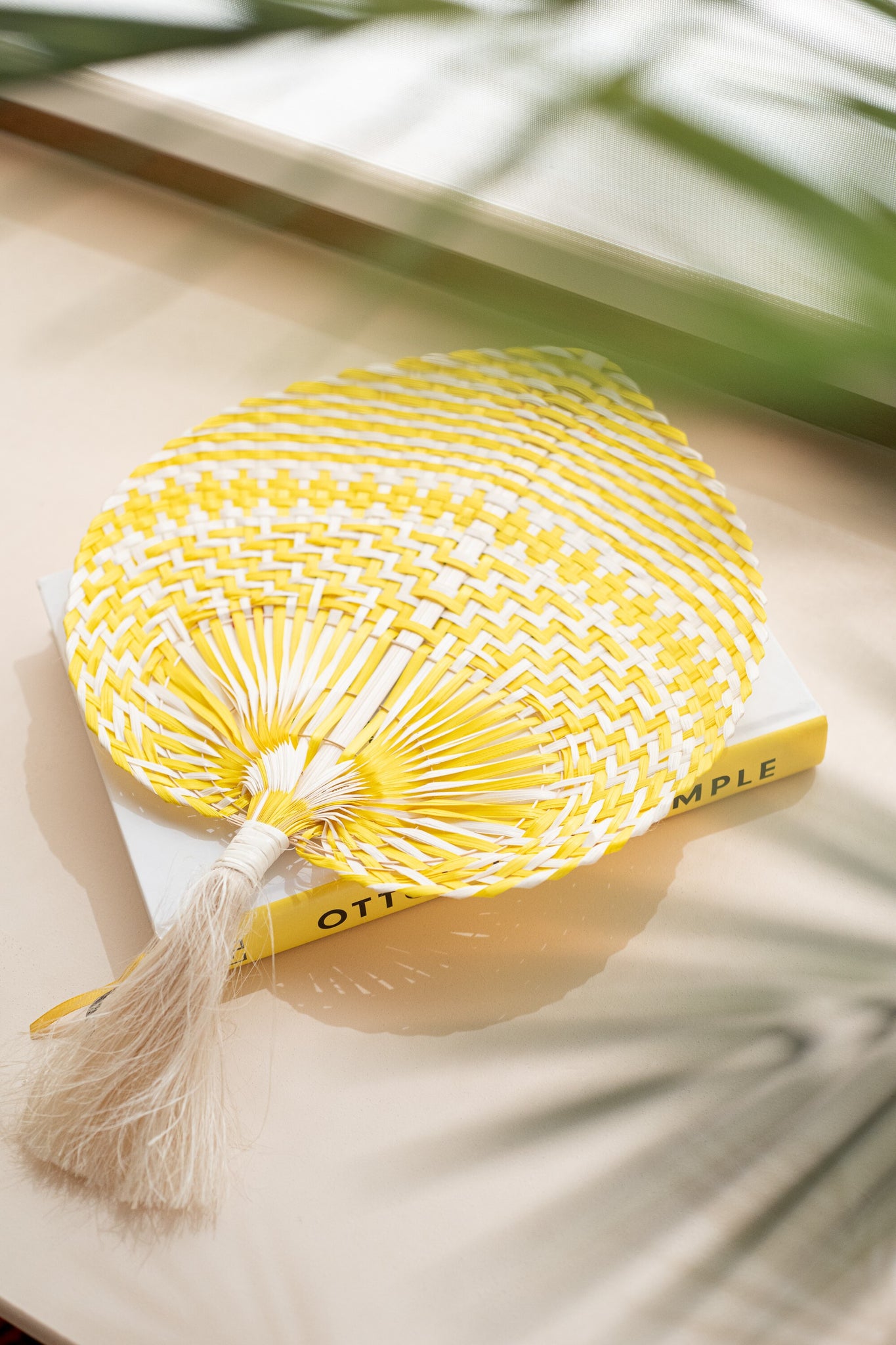 Waaier, geweven bamboe, mix, groot assortiment van 4