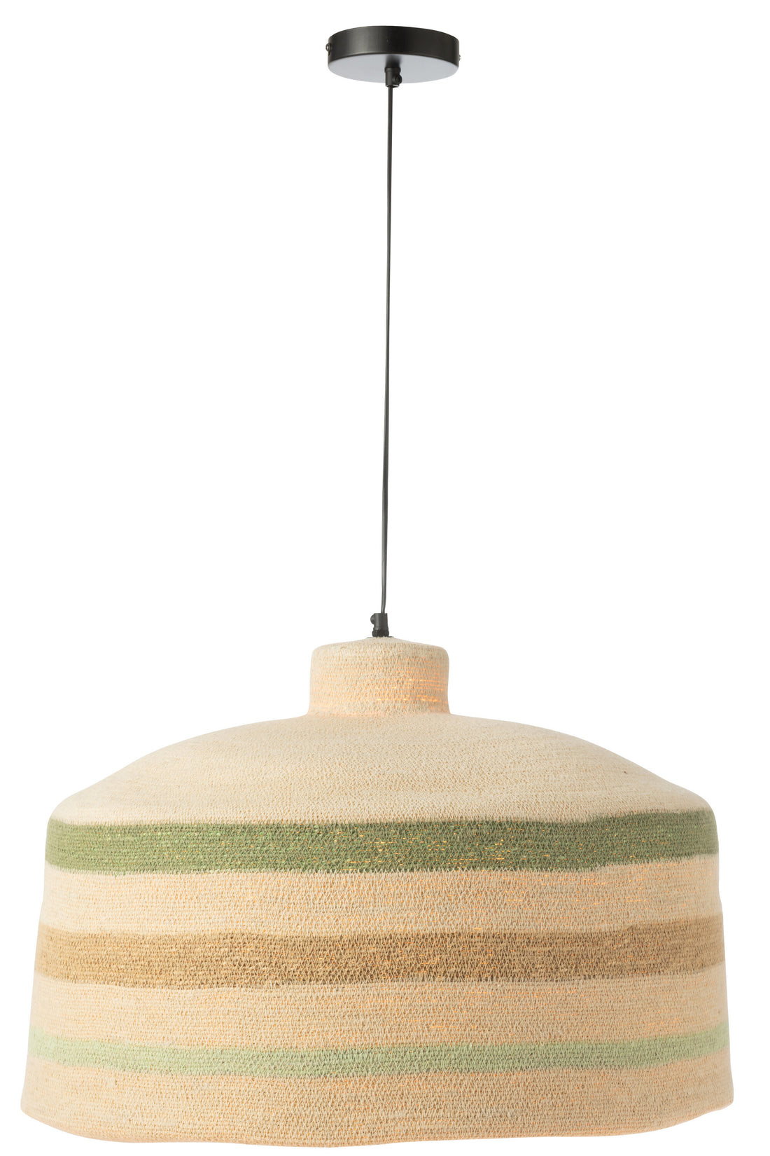 Hanglamp Strepen Zeegras Natuur/Groen