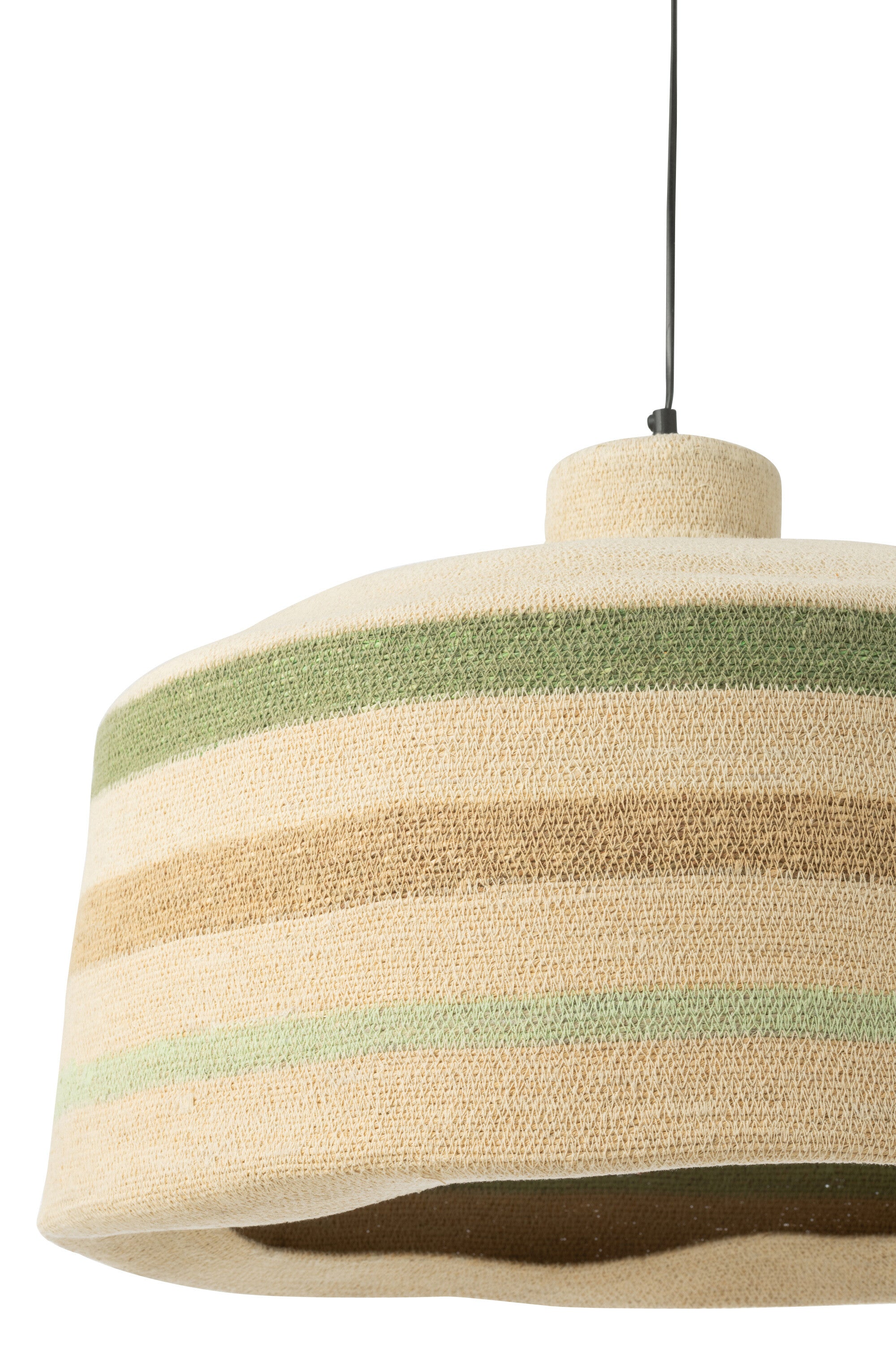 Hanglamp Strepen Zeegras Natuur/Groen