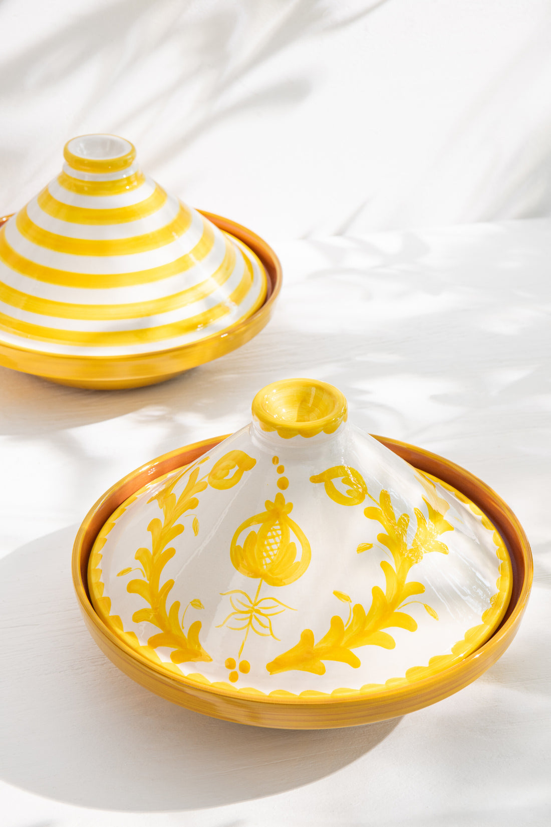 Tagine Granada Keramiek Wit/Geel