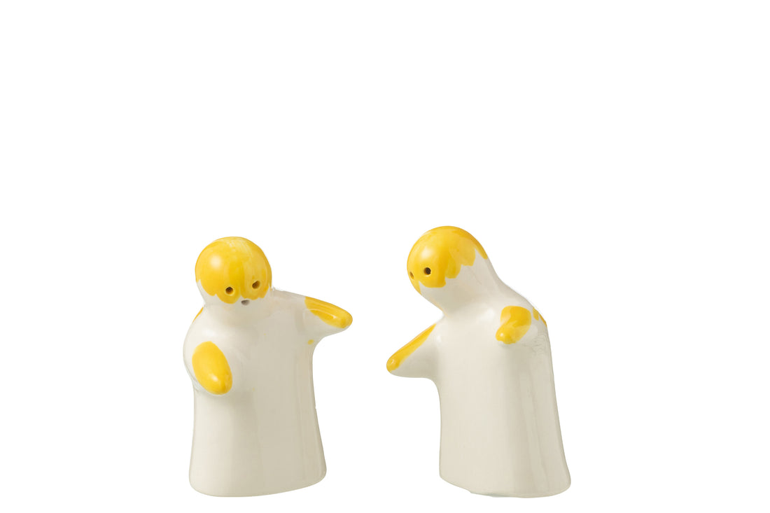 Zout & Peper Granada Keramiek Wit/Geel