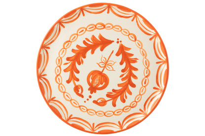 Bord Granada Keramiek Wit/Oranje