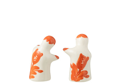 Zout &amp; Peper Granada Keramiek Wit/Oranje