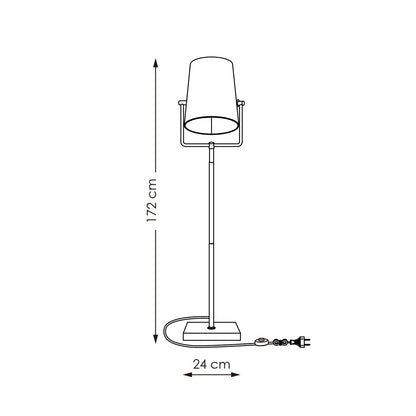 Bird 176 Vloerlamp Koper/Zwart - Moderne Vloerlamp