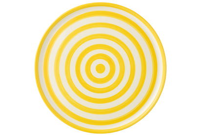 Plaat Granada Strepen Keramiek Wit/Geel