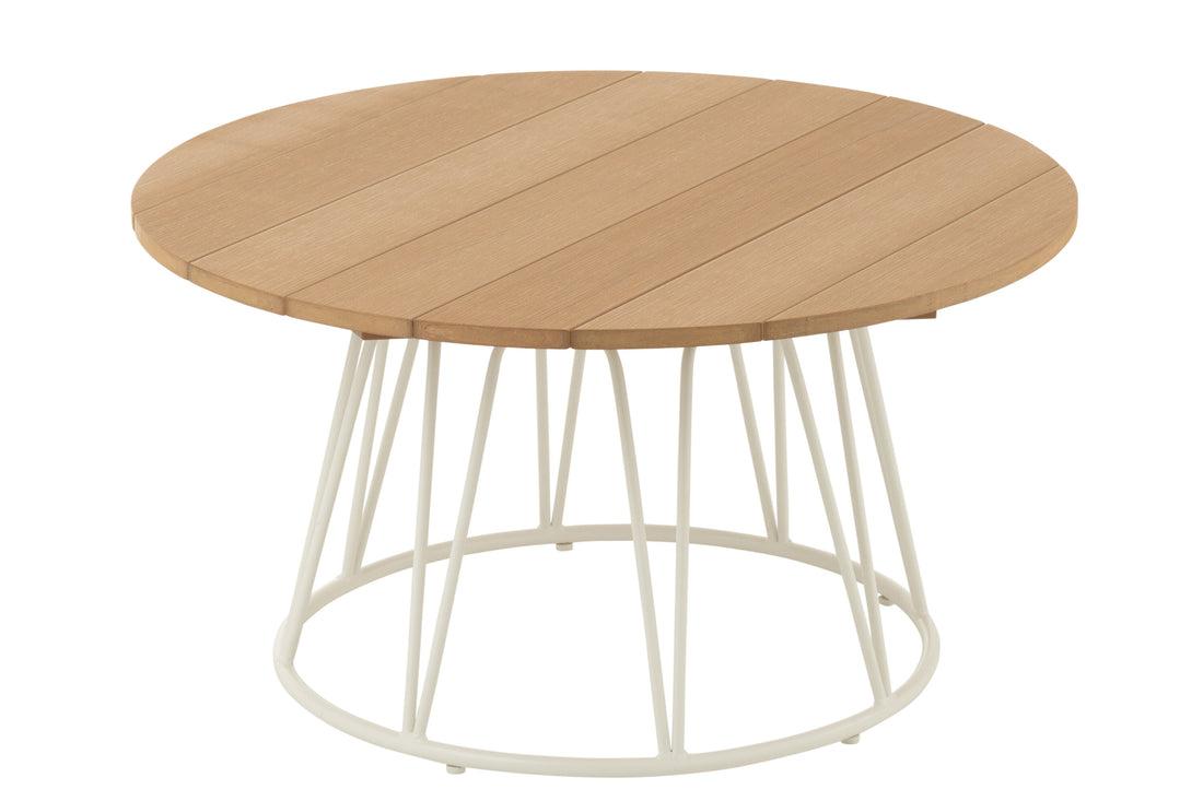 Tafel Zoa Staal/Polyethyleen Wit