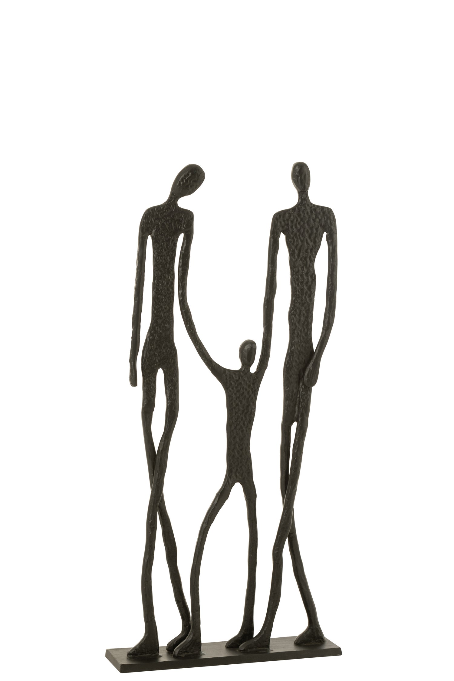 Figuur Samen Aluminium Zwart