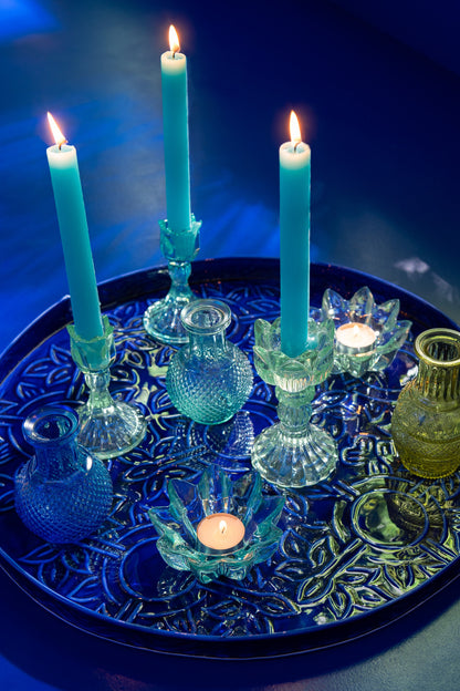 Kaarsenhouder Roos Koud Glas Mix Assortiment Van 3