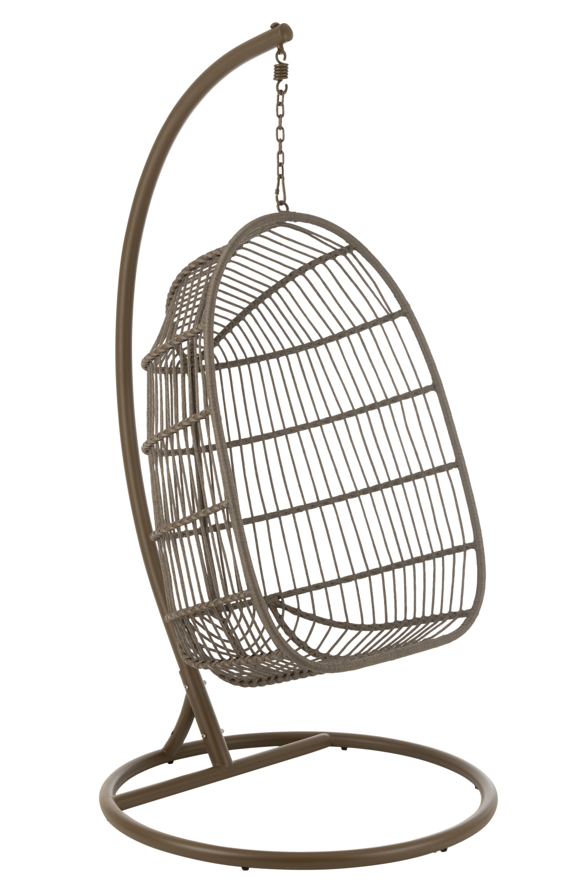 Hangstoel Egga Staal/Touw Bruin