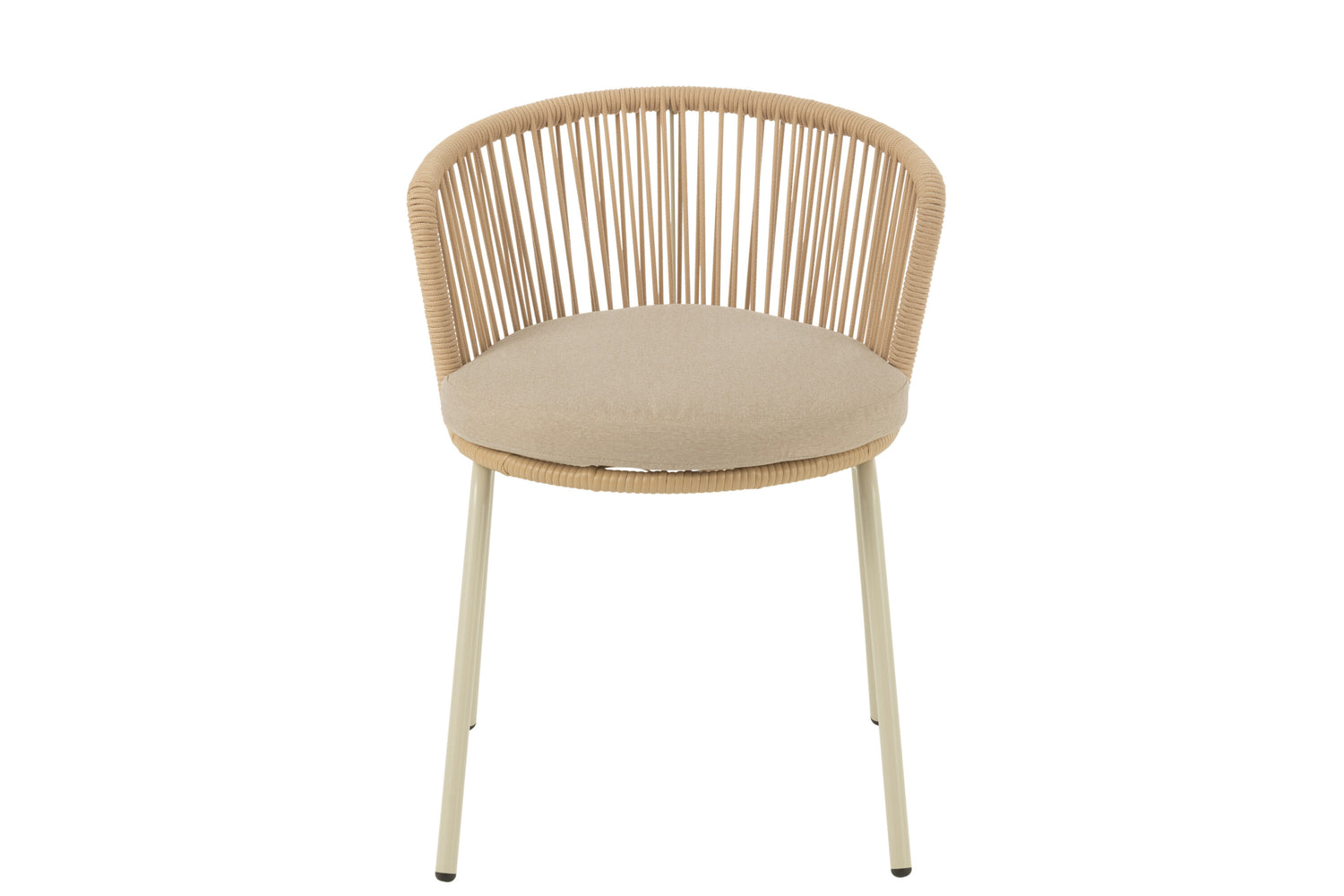 Stoel Toa Staal/Touw Beige