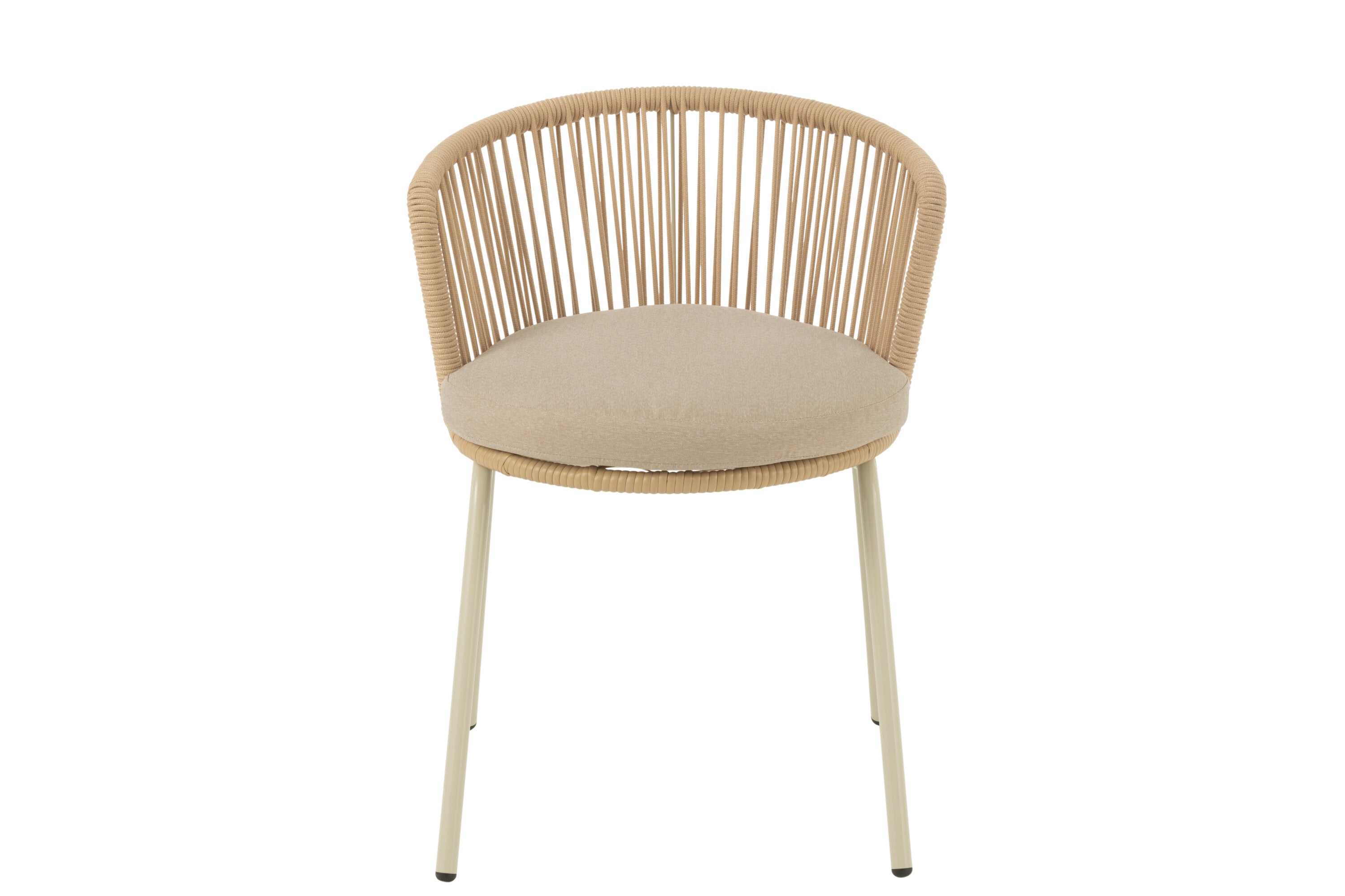 Stoel Toa Staal/Touw Beige