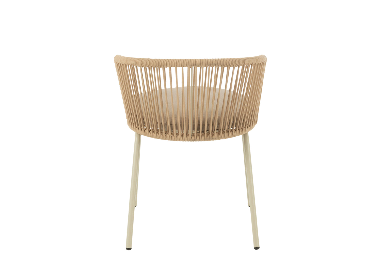 Stoel Toa Staal/Touw Beige