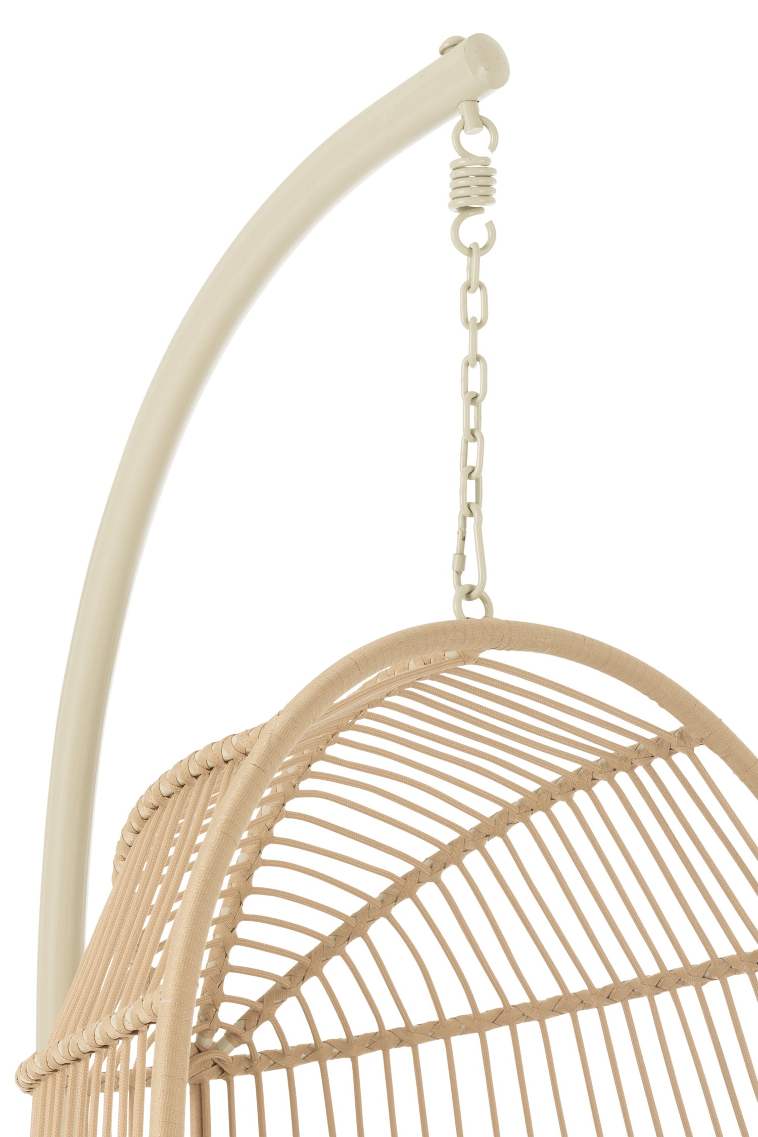 Hangstoel Egga Staal/Touw Beige