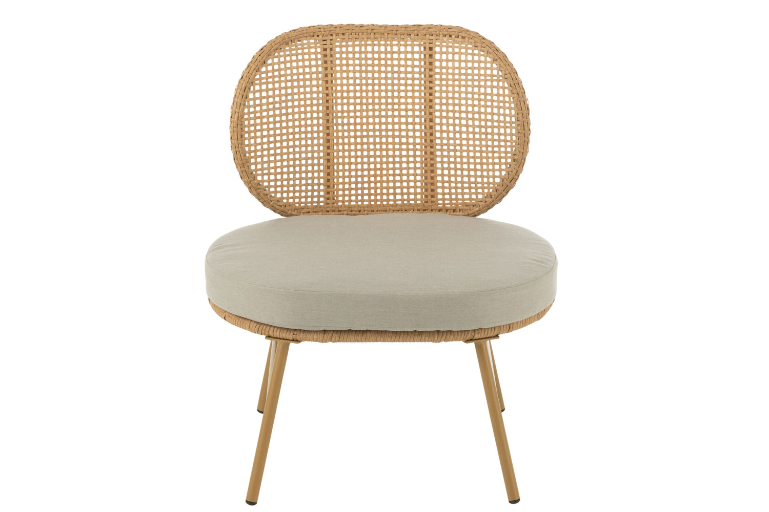 Stoel Joa Staal/Riet Natuurlijk