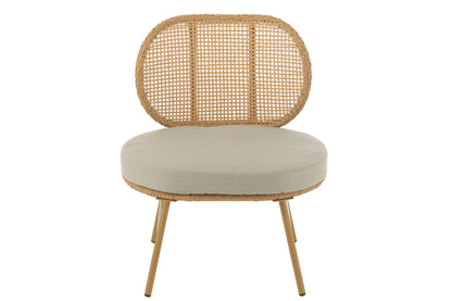 Stoel Joa Staal/Riet Natuurlijk