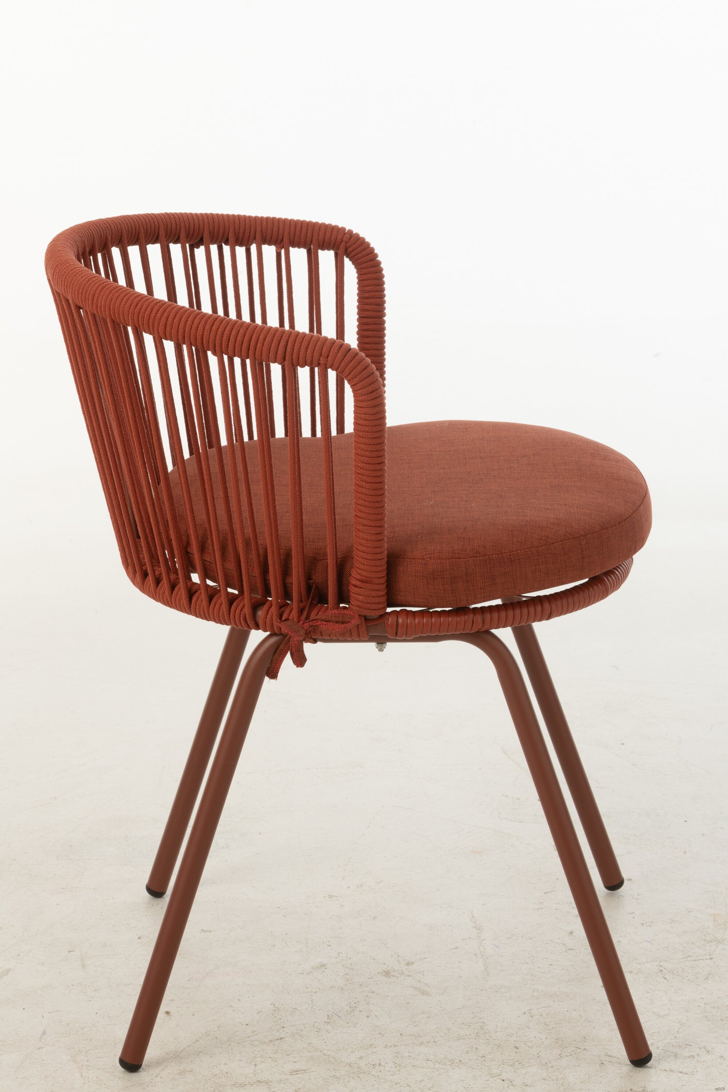 Stoel Toa Staal/Touw Rood
