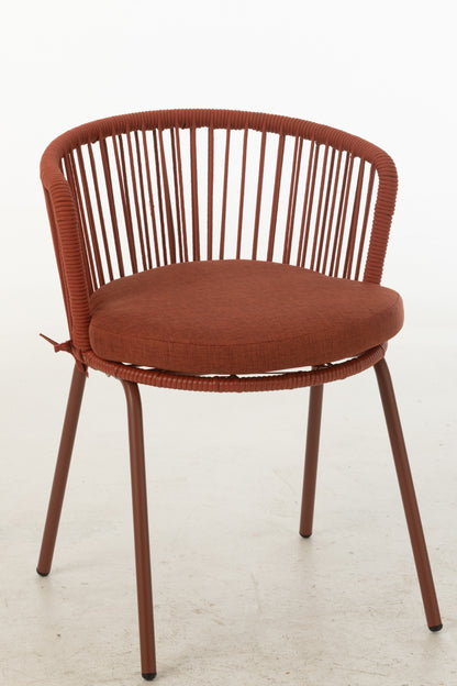 Stoel Toa Staal/Touw Rood