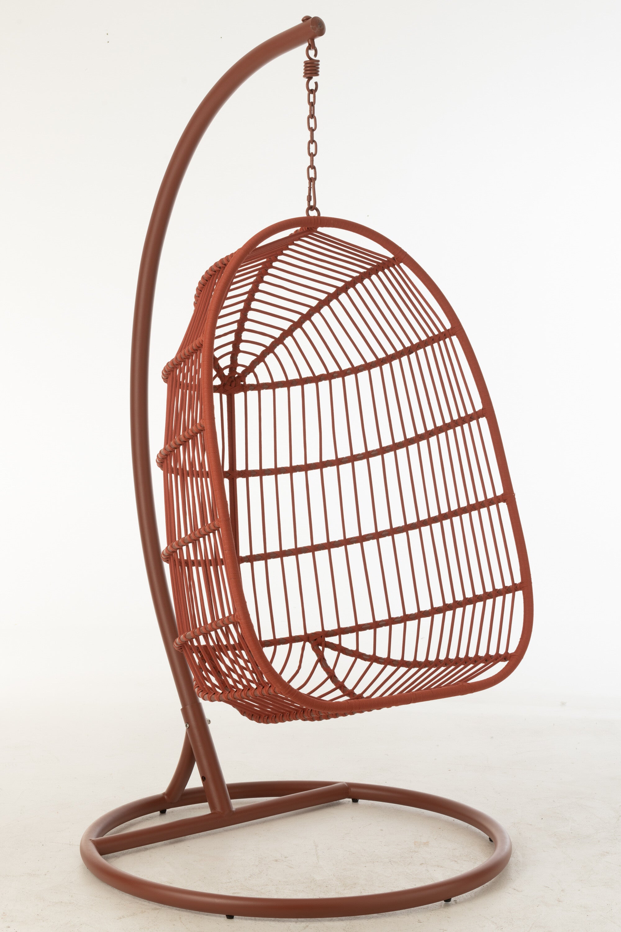 Hangstoel Egga Staal/Touw Rood