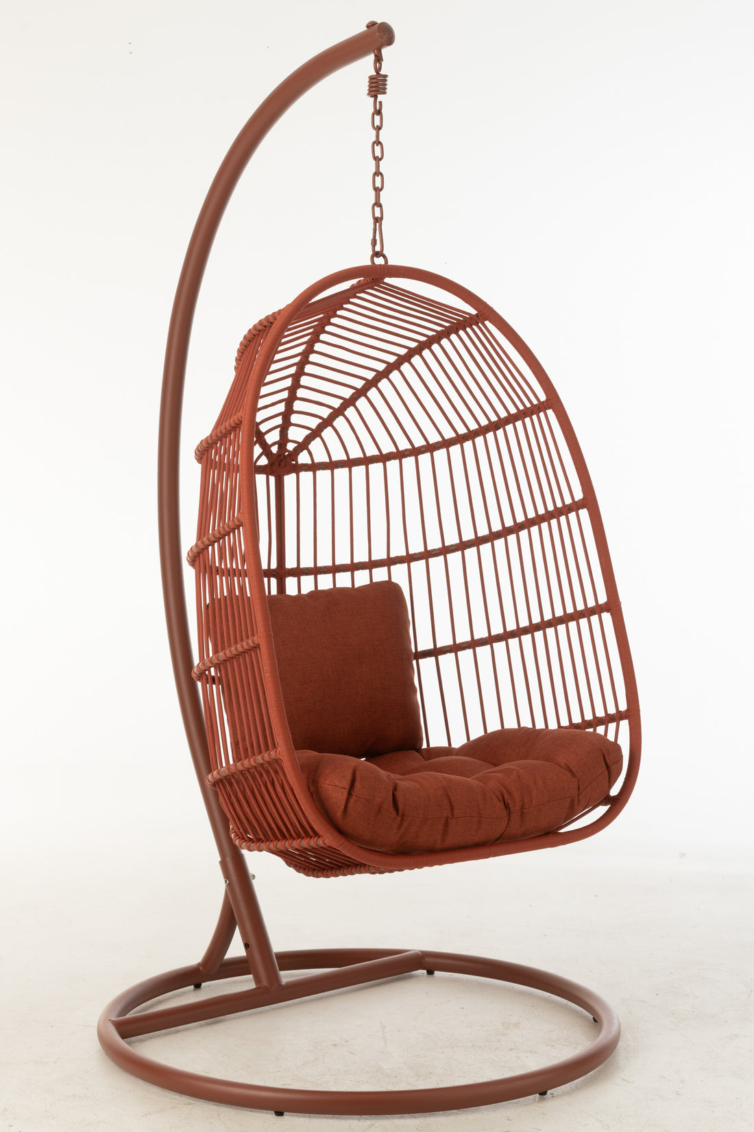 Hangstoel Egga Staal/Touw Rood