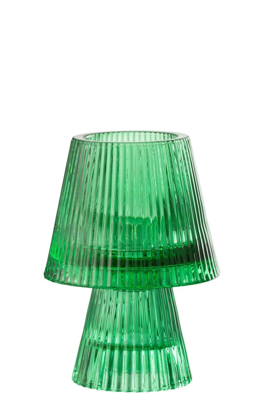Kaarsenhouder Hoed Glas Groen