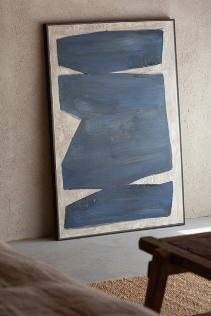 Schilderij Abstract  Acryl/Canvas Zwart/Bruin