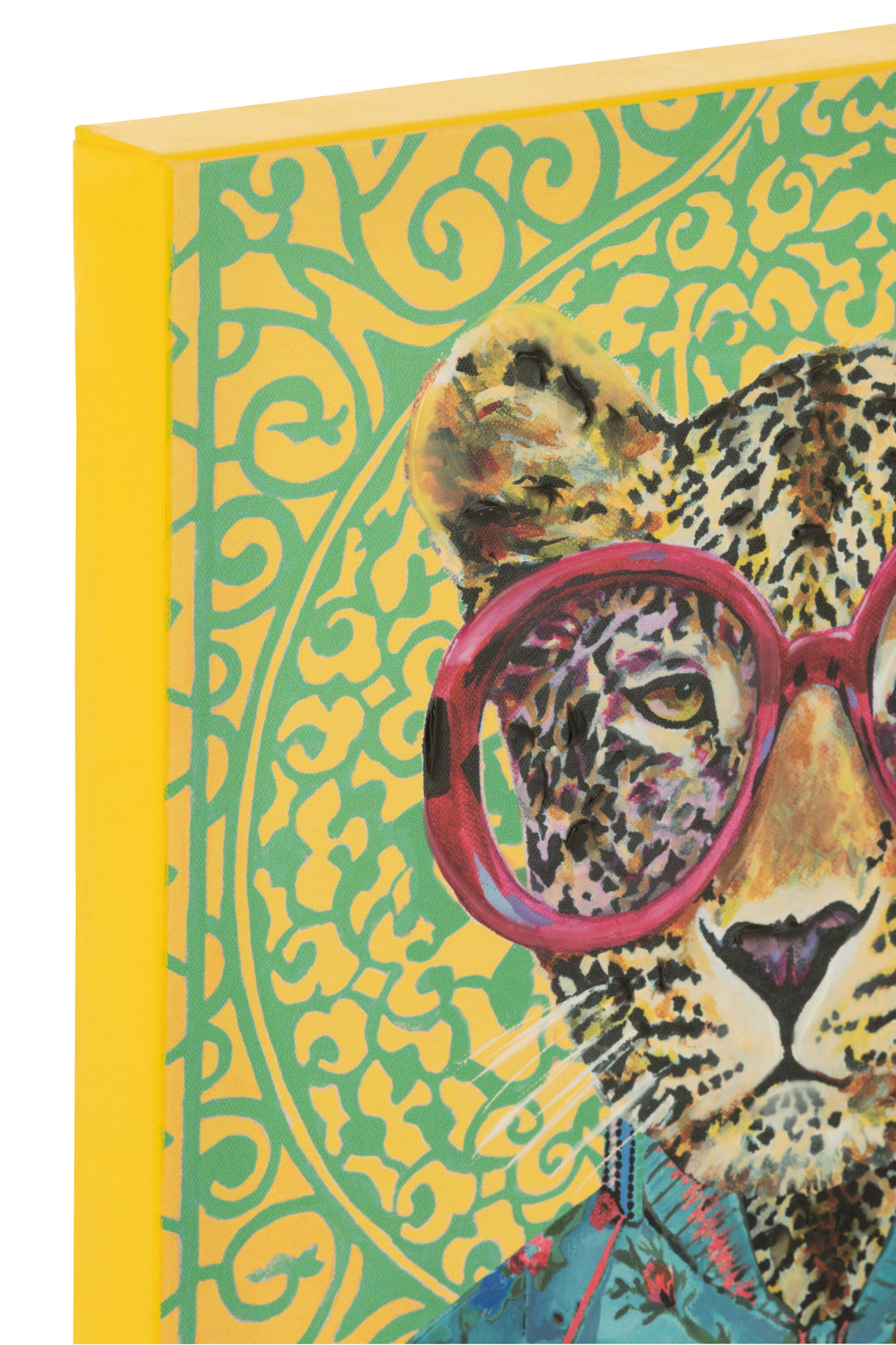 Wanddecoratie Tijger Popart Canvas Mix Klein