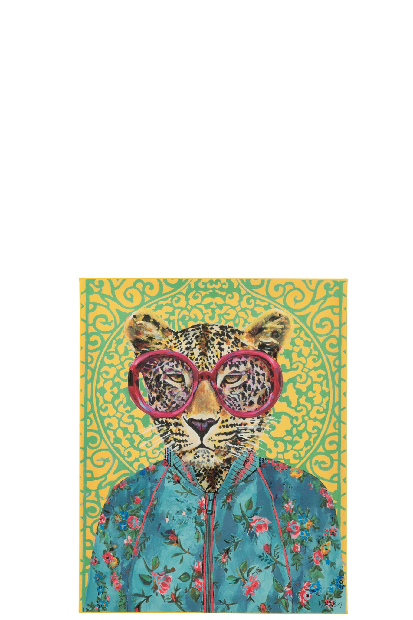 Wanddecoratie Tijger Popart Canvas Mix Klein